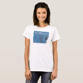 ブルーなCOFFEE THEN WINE ファッションアートが目を引く Tシャツ (正面フル)