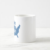 ブルーに投票 コーヒーマグカップ (中央)