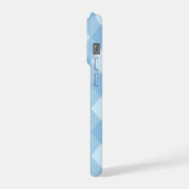 ブルーのおしゃれなスマホケース iPhoneケース (左側面)