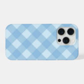 ブルーのおしゃれなスマホケース iPhoneケース (裏面横)