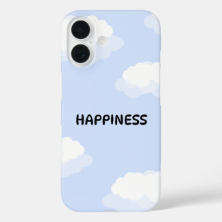 ブルーのかわいいスマホケース iPhone 16ケース