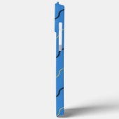 ブルーのくねくね模様 Case-Mate iPhoneケース (裏面 / 左)