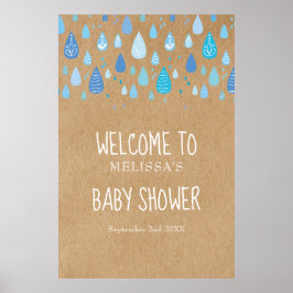 ブルーのしずく ボーホー ベイビー シャワー / スプリンкл ウェルカム ポスター