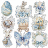 ブルーのイースター セット2 シール (正面)