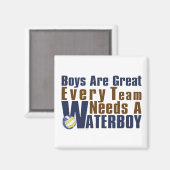 ブルーのウォーター・ボーイ・ボリボール マグネット (正面/裏面)