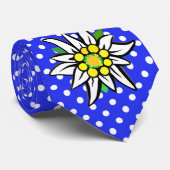 ブルーのエーデルワイス ネクタイ (ロール)