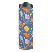 ブルーのカラフルな貝殻とアルガーズ