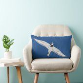 ブルーのキラキラの高騰 ランバークッション (椅子)