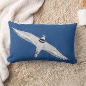 ブルーのキラキラの高騰 ランバークッション (ブランケット)