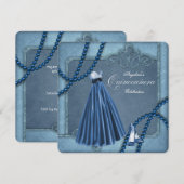 ブルーのキンチャネラ 招待状 (正面/裏面)