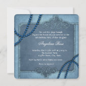 ブルーのキンチャネラ 招待状 (裏面)