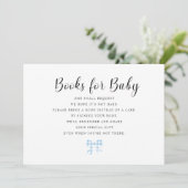 ブルーのギンガムの赤ちゃんの本 III 招待状 (スタンド正面)