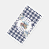 ブルーのギンガムオフザマーケットの花のプリンセスシャワー (コーナー)