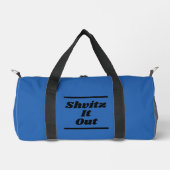 ブルーのジムバッグ Shvitz ダッフルバッグ (正面)