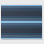 ブルーのストライプ包装紙 ラッピングペーパー (フラット)