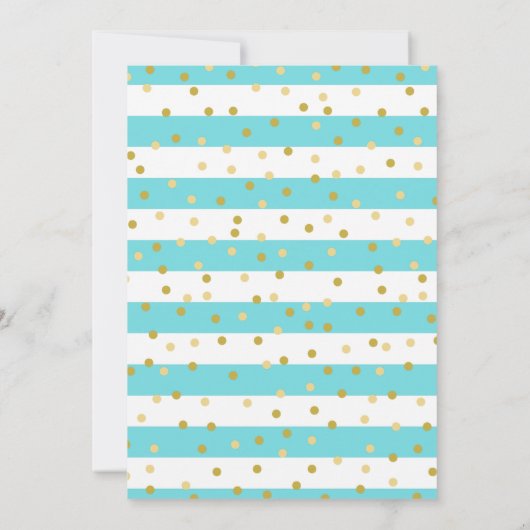 ブルーのストライプ髪の茶色の男の子の最初の神聖な聖餐式 招待状 (裏面)