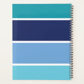 ブルーのストライプ プランナー手帳 (裏面)