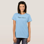 ブルーのスーパーママTシャツ Tシャツ (正面フル)