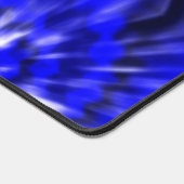 ブルーのタイダイ染め デスクマット (コーナー)