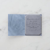 ブルーのチュール生地　任意の色 招待状 (内部)