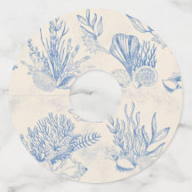 ブルーのトワル オーシャン テーマの ブライダル シャワー