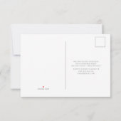 ブルーのトワール オーシャンをテーマにした結婚式の出欠確認 出欠カード (裏面)