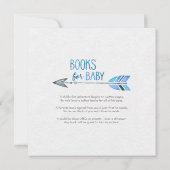 ブルーのドリームキャッチャー ベビーシャワー招待状 招待状 (裏面)