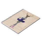 ブルーのバレエ鹿 ノートブック (左側)