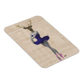 ブルーのバレエ鹿 マグネット (右側)