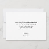 ブルーのパンプキン 感謝カード (裏面)