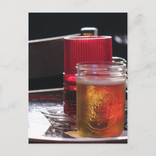 ブルーのビール ポストカード (正面)