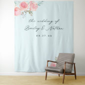 ブルーのフランス庭園　ウェディングフォト　背景 タペストリー (インサイチュ)