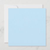 ブルーのラブバード スワールズ セーブ・ザ・デート 招待状 (裏面)