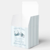 ブルーのランジェリー ブライズメイドパーティのデザート フェイバーボックス (オープン)