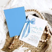 ブルーのリボン サムシングブルー ビフォーアイドゥー ブライダルシャワー 招待状