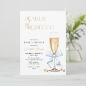 ブルーのリボン パール & プロセッコ 招待状 (スタンド正面)