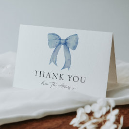 ブルーのリボン　ベイビーボーイ　サンキュー サンキューカード