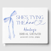 ブルーのリボン 彼女は結婚する ブライダルシャワーブランシュ ゲストブック (正面)