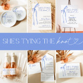 ブルーのリボン 彼女は結婚する ブライダルシャワーブランチ ゲストブック