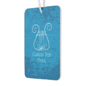 ブルーのリラの背景 カーエアーフレッシュナー (左)
