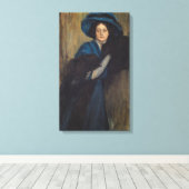 ブルーのレディのポートレート(ライムンド・デ・マドラゾ) キャンバスプリント (インサイチュ (ウッドフロア))