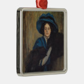 ブルーのレディのポートレート(ライムンド・デ・マドラゾ) メタルオーナメント (右)