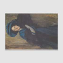 ブルーのレディのポートレート（ライムンド・デ・マドラゾ） 薄葉紙