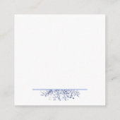 ブルーのワイルドフラワー Something Blue Books for Baby   エンクロージャーカード (裏面)