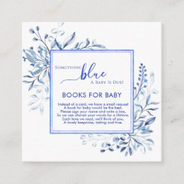 ブルーのワイルドフラワー Something Blue Books for Baby エンクロージャーカード