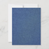 ブルーのヴィンテージエレガント卒業 招待状 (裏面)
