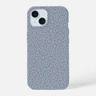 ブルーの伝統的なペンローズ柄 iPhone 15ケース