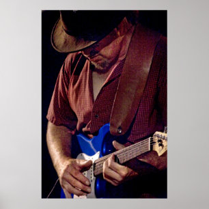 ブルーの入手方法 – Blues Guitar Player ポスター