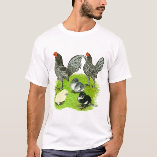 ブルーの古イングランドゲーム系 Tシャツ (正面)