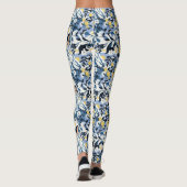 ブルーの女性 レギンス (裏面)